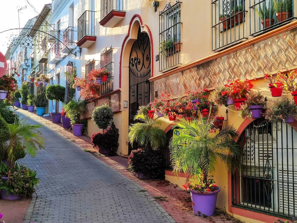Spacious Beachfront Town House In Estepona With Fully Equipped Kitchen, Pools, Garden, Sea View 0*,